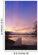 Sunrise Over A Dock In Lake Whatcom During Winter Wall Mural