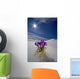 Crocus Flower Peeking Up Through The Snow Wall Mural