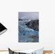 Scenic View Of Shoup Glacier With A Camp Tent Set On A Island Wall Mural