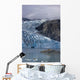 Scenic View Of Shoup Glacier With A Camp Tent Set On A Island Wall Mural