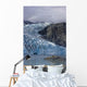 Scenic View Of Shoup Glacier With A Camp Tent Set On A Island Wall Mural