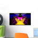 Night club colorful lights and disco balls Wall Mural
