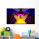 Night club colorful lights and disco balls Wall Mural