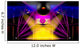 Night club colorful lights and disco balls Wall Mural