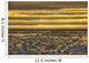 Sunrise over an ice filled bay of hudson's bay;Manitoba canada Wall Mural
