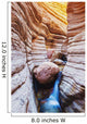 Flowing Stream Among Amazing Rock Formations Wall Mural