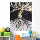 Abstract Watercolor Painting Of A Tree And Its Roots Wall Mural