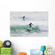 Surfers riding waves Wall Mural