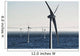 Digital composite of wind turbines Wall Mural