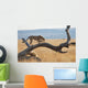 A cheetah on a tree;Maasai mara kenya Wall Mural