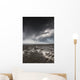 Rippled sand under a dark cloud Wall Mural