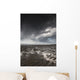 Rippled sand under a dark cloud Wall Mural