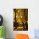 Sunlight glowing through the leaves of trees Wall Mural