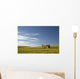 An abandoned farm building alone Wall Mural