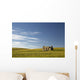 An abandoned farm building alone Wall Mural
