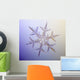 Photo-microscope Real Snowflake Wall Decal 2