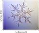 Photo-microscope Real Snowflake Wall Decal 2