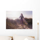 Woman Carries Her Surfboard Wall Decal