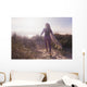 Woman Carries Her Surfboard Wall Decal