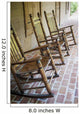 USA, Louisiana, Rocking chairs in Oakley Plantation Wall Mural