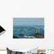 Hilly Oceanside Landscape Wall Decal