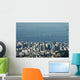 Distand City Skyline and Ocean Bridge Wall Decal