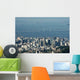 Distand City Skyline and Ocean Bridge Wall Decal