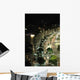 Nighttime City Skyline and Road Wall Decal