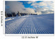 ski piste ready for skiers Wall Mural