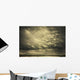 Mammatus storm clouds above a lake Wall Mural