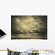 Mammatus storm clouds above a lake Wall Mural