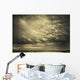 Mammatus storm clouds above a lake Wall Mural
