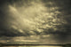 Mammatus storm clouds above a lake Wall Mural