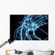 Global Network Concept Blue Wall Mural