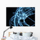 Global Network Concept Blue Wall Mural