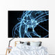 Global Network Concept Blue Wall Mural