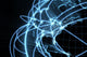 global network concept - blue america version Wall Mural