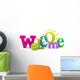 Welcome Word Wall Decal