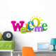 Welcome Word Wall Decal