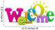 Welcome Word Wall Decal