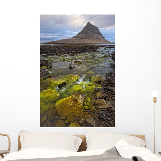 Mountain Kirkjufell Rises above Wall Decal