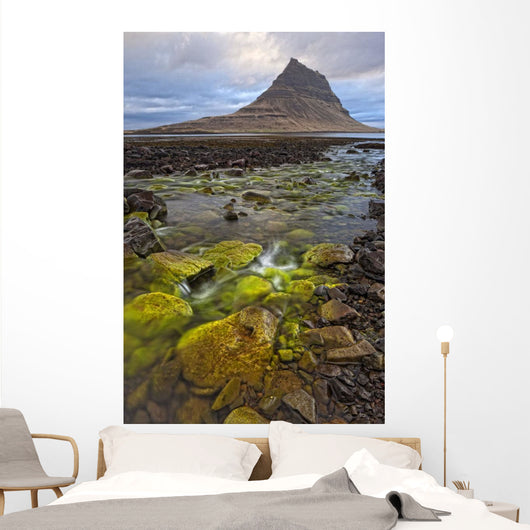 Mountain Kirkjufell Rises above Wall Decal