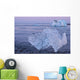 Icebergs on the shoreline of the Atlantic Ocean Wall Mural