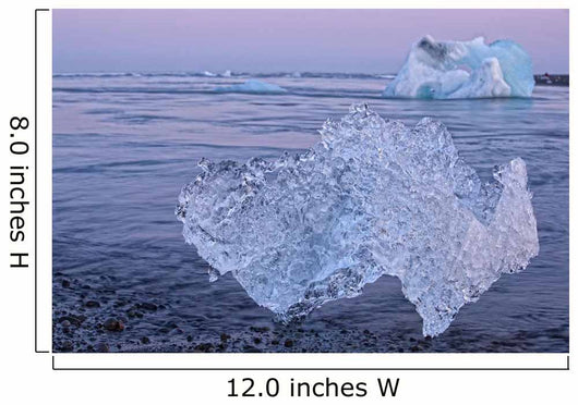Icebergs on the shoreline of the Atlantic Ocean Wall Mural