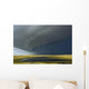 Shelf cloud heralds an approaching thunderstorm Wall Mural