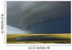 Shelf cloud heralds an approaching thunderstorm Wall Mural