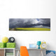 Panoramic of storm clouds gather Wall Mural