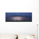 An intense thunderstorm races across the prairies Wall Mural