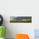 Rain from a thunderstorm falls over Grasslands National Park Wall Mural