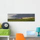 Rain from a thunderstorm falls over Grasslands National Park Wall Mural